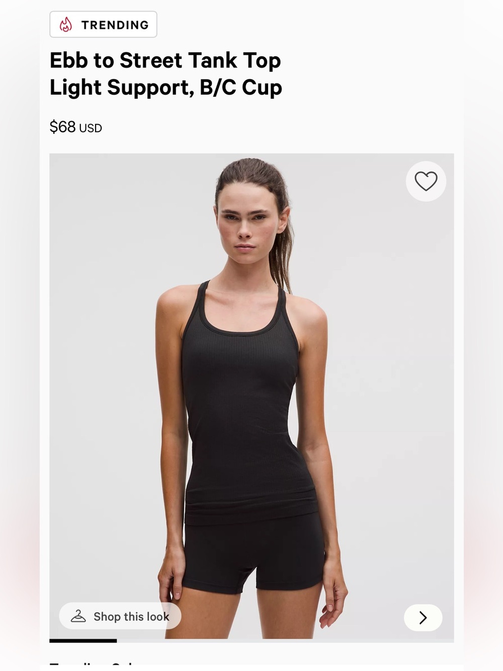 Lululemon EBB to Street Tank